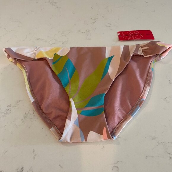 Gossip Block and Key Hipster Tropical Print Bikini Bottoms Multi Color Sz M NWT - Picture 2 of 10